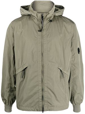 C.P. Company concealed-hood zip-up jacket - Green