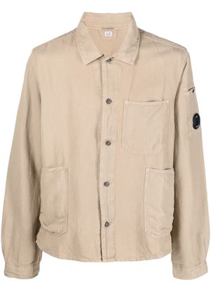 C.P. Company cotton-blend long sleeve shirt - Neutrals