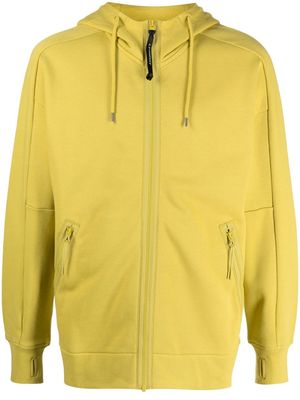 C.P. Company cotton-jersey hoodie - Yellow