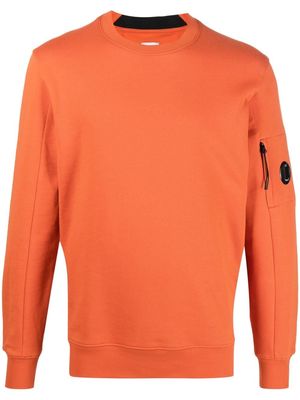 C.P. Company Diagonal Raised Fleece Sweatshirt - Orange