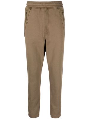 C.P. Company Diagonal Raised fleece track pants - Green