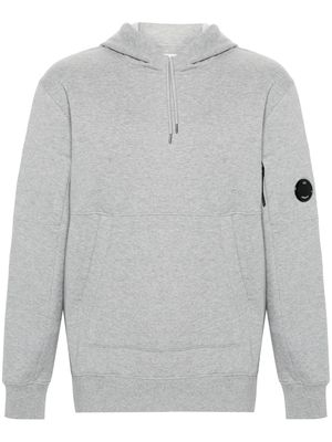 C.P. Company Diagonal Raised Lens-detail hoodie - Grey