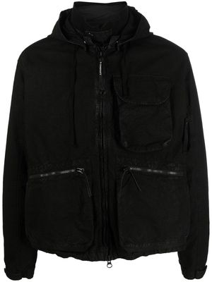 C.P. Company drawstring cargo jacket - Black