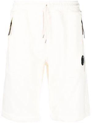 C.P. Company drawstring track shorts - White