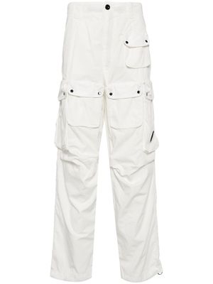 C.P. Company drop-crotch cotton cargo pants - White