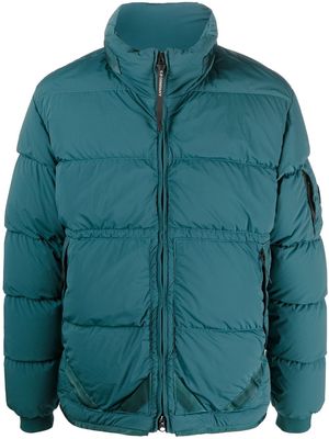 C.P. Company Eco-Chrome padded zipped jacket - Blue