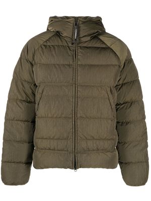 C.P. Company Eco-Chrome R hooded puffer jacket - Green