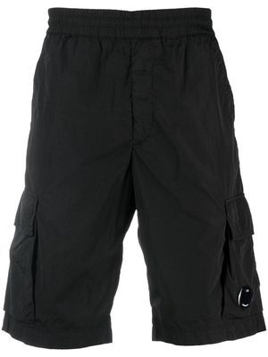 C.P. Company elasticated-detail cargo shorts - Black