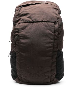 C.P. Company embroidered-logo backpack - Brown