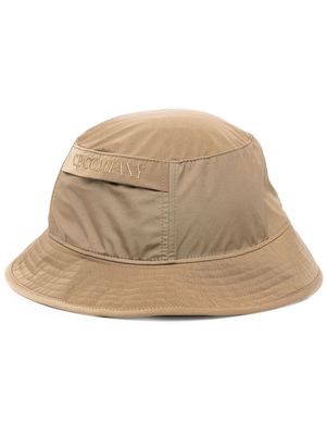C.P. Company embroidered-logo bucket hat - Brown
