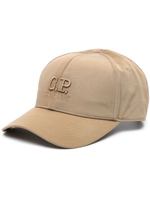 C.P. Company embroidered-logo cap - Brown