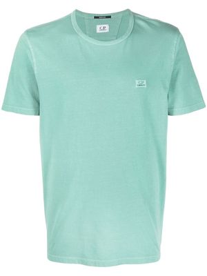 C.P. Company embroidered-logo detail T-shirt - Blue