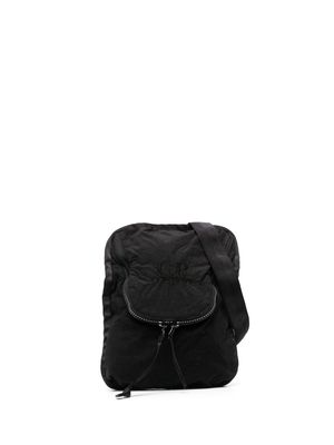 C.P. Company embroidered-logo messenger bag - Black