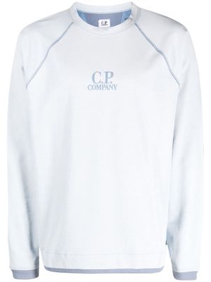 C.P. Company embroidered-logo sweatshirt - Blue