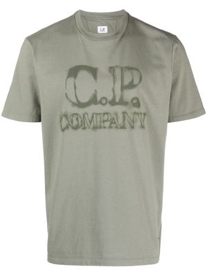 C.P. Company faded logo-print T-shirt - Green