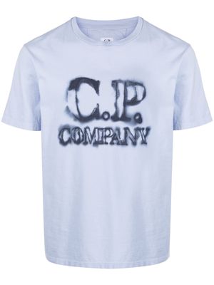 C.P. Company faded logo-print T-shirt - Purple