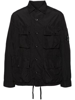 C.P. Company Flatt cargo shirt jacket - Black