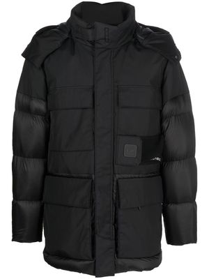 C.P. Company four-pocket hooded padded jacket - Black