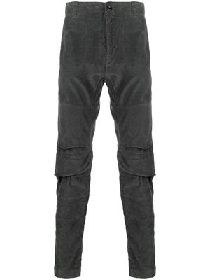 C.P. Company gathered straight-leg corduroy trousers - Grey