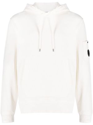 C.P. Company Goggle cotton hoodie - Neutrals