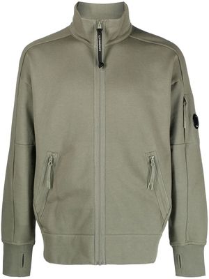C.P. Company Goggle-detail zip-up jumper - Green