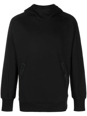 C.P. Company Goggles-detail cotton hoodie - Black