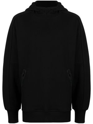 C.P. Company goggles-detail pullover hoodie - Black