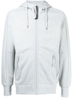 C.P. Company Goggles-detail zip-up hoodie - Grey