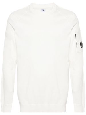 C.P. Company Goggles-detailed cotton jumper - Neutrals