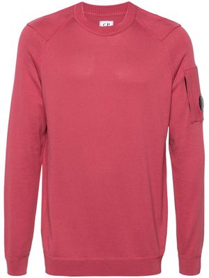 C.P. Company Goggles-detailed cotton jumper - Pink