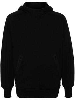 C.P. Company Goggles-detailed hoodie - Black