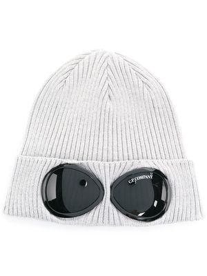 C.P. Company Goggles ribbed-knit beanie hat - Grey