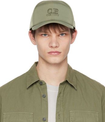 C.P. Company Green Goggle Cap
