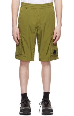 C.P. Company Green Nylon Shorts