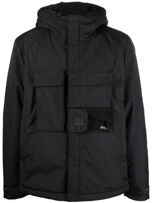 C.P. Company high-neck hooded jacket - Black