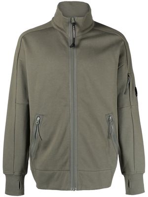 C.P. Company high-neck zip-up hoodie - Green