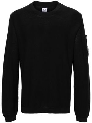 C.P. Company honeycomb-knit cotton jumper - Black