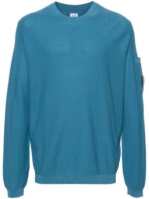 C.P. Company honeycomb-knit cotton jumper - Blue