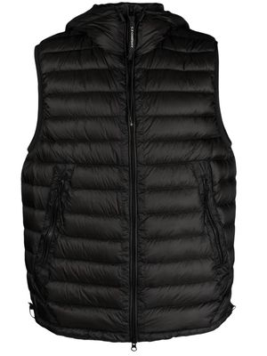 C.P. Company hooded feather down gilet - 999 BLACK
