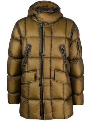 C.P. Company hooded padded coat - Brown