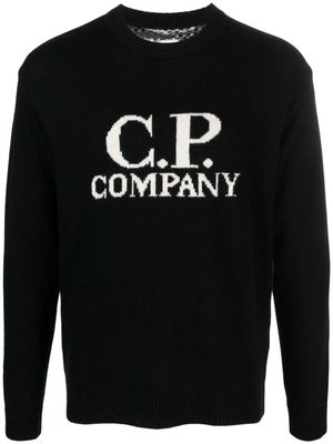 C.P. Company intarsia-knit wool-blend jumper - Black