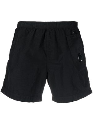 C.P. Company keyring-attachment track shorts - Black