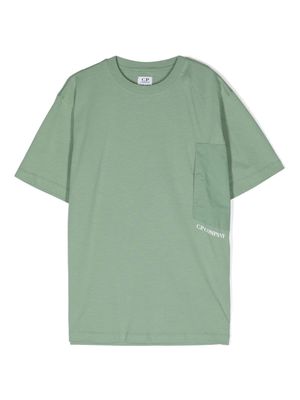 C.P. Company Kids chest-pocket cotton T-shirt - Green