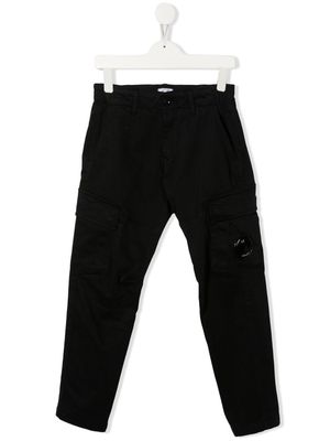 C.P. Company Kids cotton-blend cargo trousers - Black