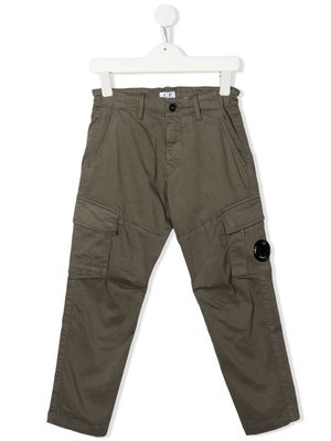 C.P. Company Kids cotton-blend cargo trousers - Green