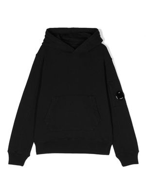 C.P. Company Kids cotton long-sleeve hoodie - Black
