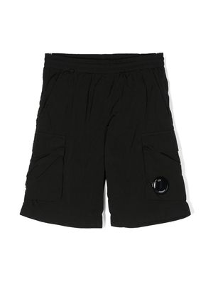 C.P. Company Kids elasticated cargo shorts - Black