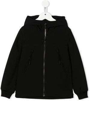 C.P. Company Kids Goggles-detail hooded jacket - Black
