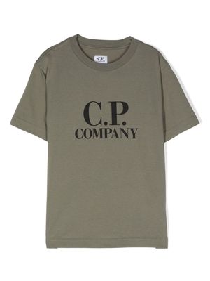 C.P. Company Kids graphic-print cotton T-shirt - Green