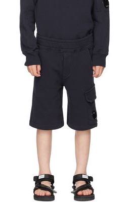 C.P. Company Kids Kids Navy Basic Shorts